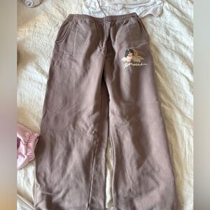 Fiorucci Taupe Sweatpants with Logo